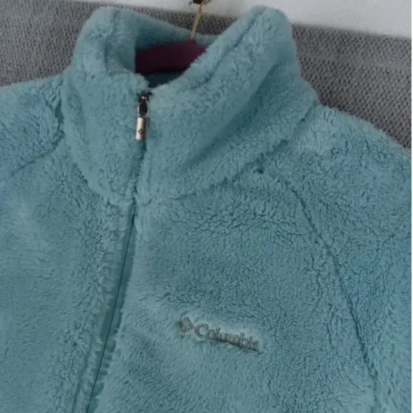Columbia Benton Springs Fleece Performance Jacket Womens Medium Light Teal Blue - Picture 4 of 11
